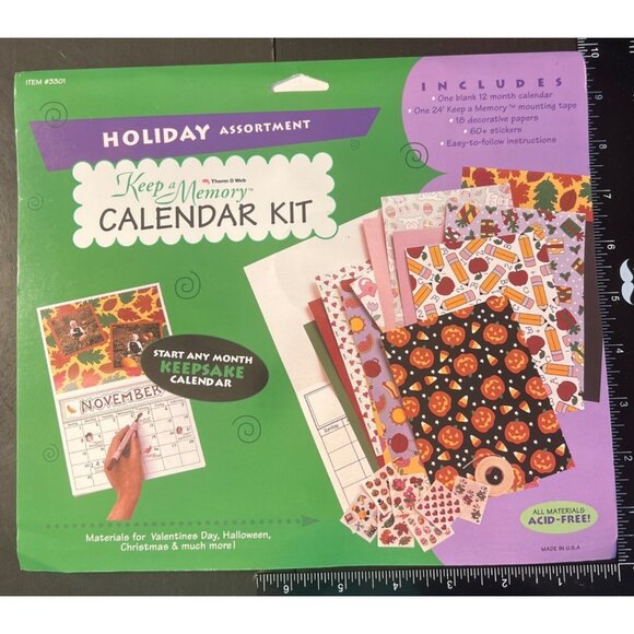 Keep A Memory DIY Calendar Kit Holiday Assortment 3301 crafting scrapbooking - Picture 1 of 6